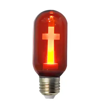 

Cross Bulb Lights Bulb Red E27 LED Bulbs Peaceful Mind Light Jesus Church Festive Sacrificial Prayer Decorations 85-265v