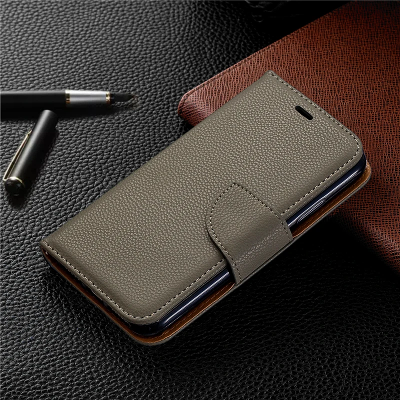 huawei phone cover Litchi Pattern Flip Leather Wallet Case For Huawei P40 P30 Lite/Pro PSmart Z/2019/2020 Y5/Y6/Y7 2018/2019 Honor 7A 8C 9X 9A 9S pu case for huawei Cases For Huawei