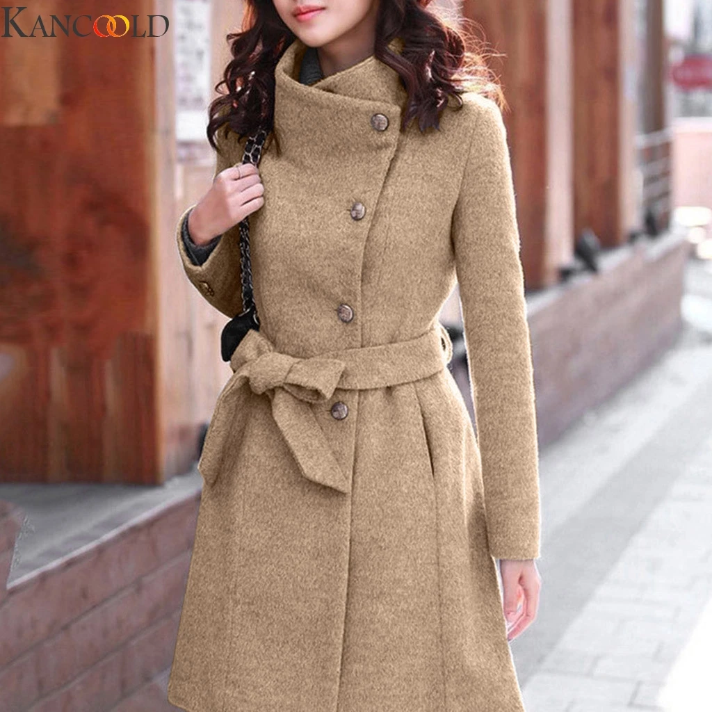 Beste Kancoold Vrouwen Winter 1 Pc Trenchcoat Voor Vrouwen Double Breasted Slim Fit Lange Lente Jas Herfst Bovenkleding Jas Uitloper