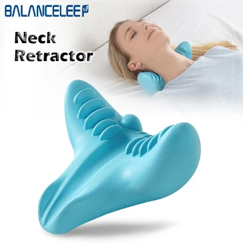 

BALANCELEEP Orthopedic Neck Retractor Pillow Gravity Stretch Pillow Cervical Vertebra Massage Spots Pillow Release Neck Pain