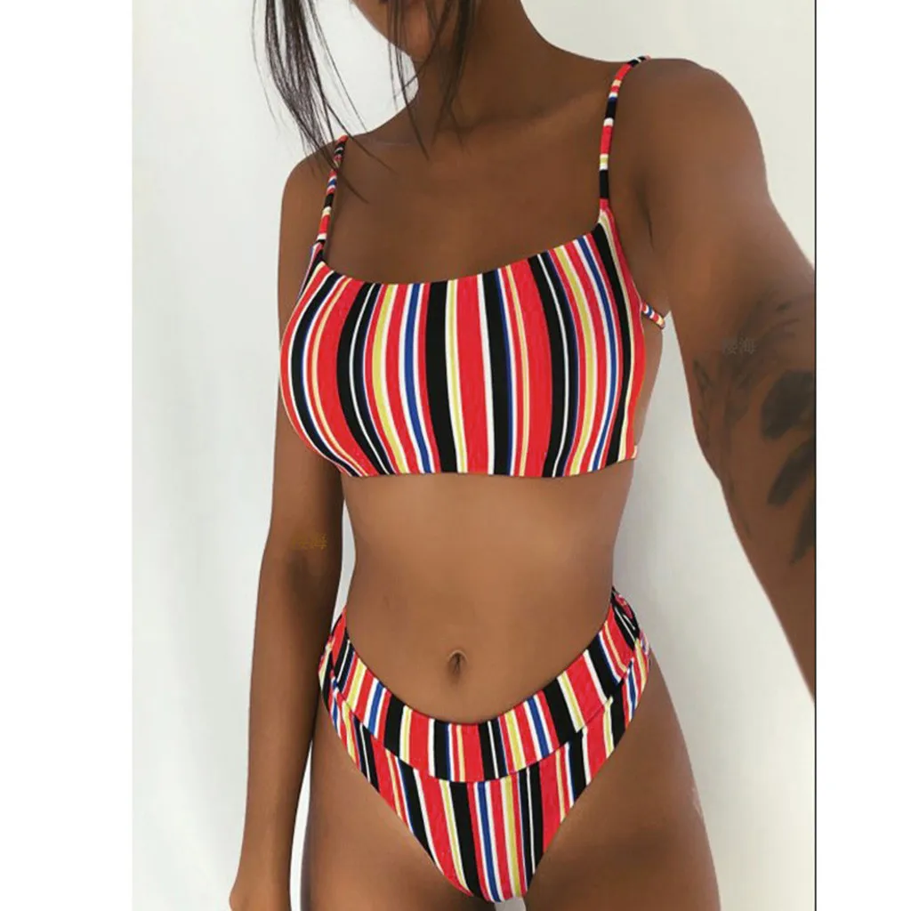 

Bohemia Style Beach Separate Swimsuit Women Sexy Tankini Summer Flower Print Bikinis Sets Female Plus Size Bikini Pad Swimwear