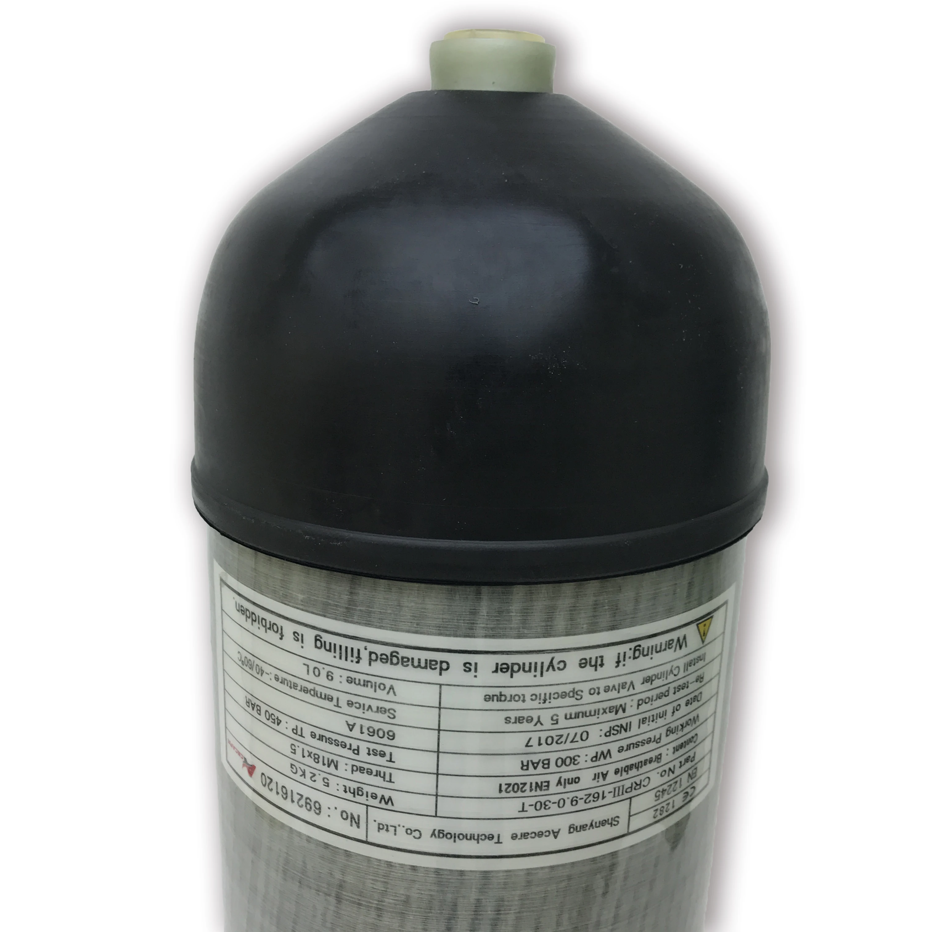 Acecare 9L CE акваланг бак 4500psi углеродное волокно газовый баллон для дайвинга воздушный шар сжатый Воздушный бак винтовка Pcp Кондор клапан
