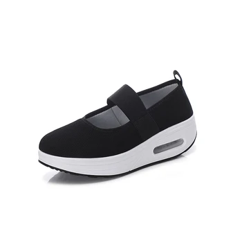 

Hot Sale Women Slimming Shoes Spring Shake Toning Sneakers Women Wedge Height Increasing Female Toning Swing Shoes