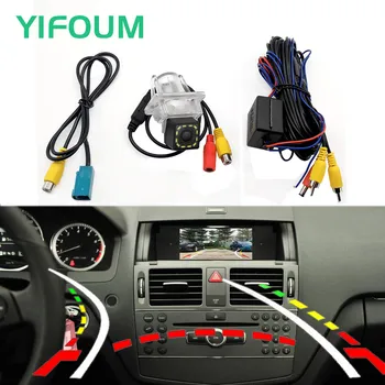 Fisheye Dynamic Trajectory Car Rear View Camera For Mercedes-Benz C Class W204 C180 C200 C280 C300 350 & Original Factory Screen 1