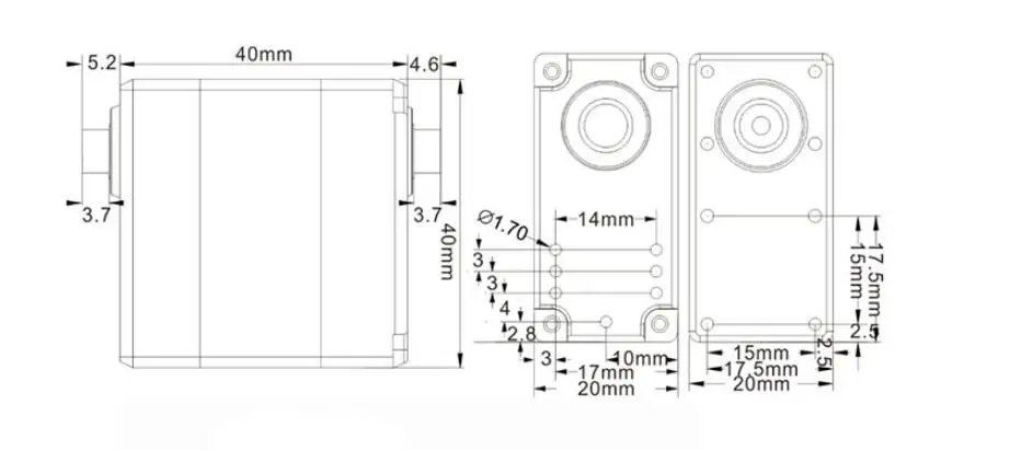 JX Servo RD-B7640MI-360 40 кг 8,4 V сервопривод 360 градусов Магнитный индукционный полный ЧПУ алюминиевых корпусов механическая рука робота