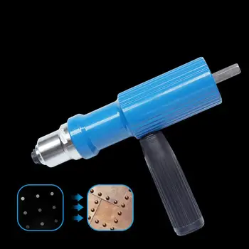 

Electric Rivet Nut Gun Riveting Tool Cordless Riveting Riveter Adapter Kit