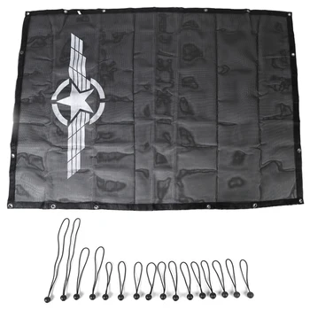 

Sunshade Mesh Shade Top Cover Provides Roof UV Sun Protection for Jeep Wrangler JL 4-Door 2018-2019 Car Accessories