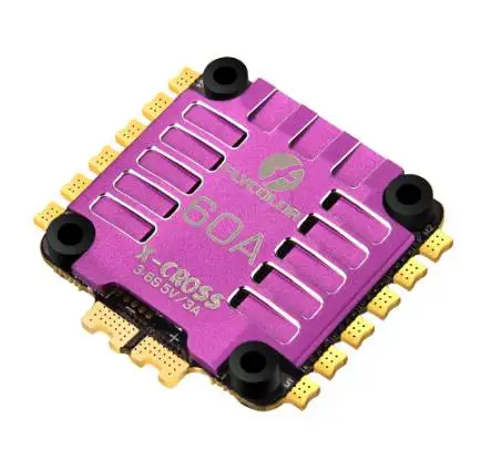 Flycolor X-Cross 60A BLheli_32 3-6S 4в1 бесщеточный ESC с выходом 5 В BEC для радиоуправляемого дрона FPV Racing