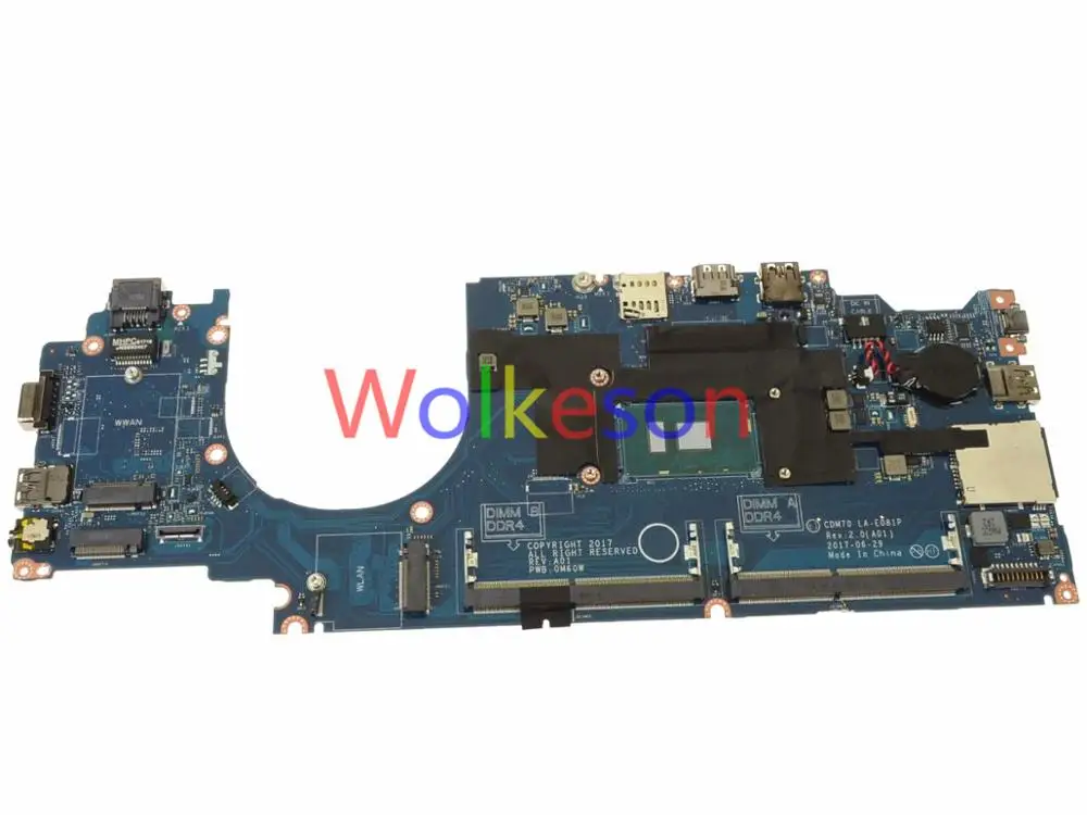 SHELI для DELL Latitude 5480 материнская плата для ноутбука с I5-6300U процессором DDR4 CN-0RH40R 0RH40R RH40R PWB: 0M60W CDM70 LA-E081P тест ОК