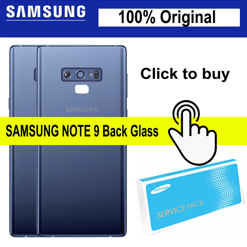 

Samsung Galaxy NOTE 9 N960 N960F SM-N960FD Battery Back Cover Door Housing+ear Camera Glass Lens Frame Replacement Repair Parts