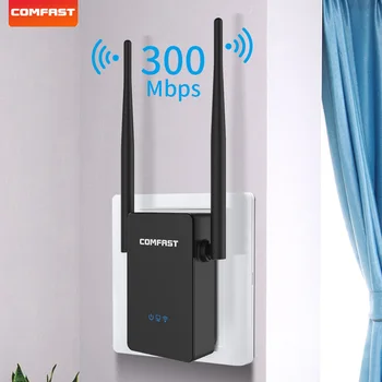 

300Mbps WiFi Repeater 2.4G frequency 2*5dBi antenna wifi router signal booster with wide coverage long range repeater CF-WR302S