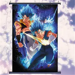 Dragon Ball Z Super Saiyan Gogeta плакат в рулоне Висячие картины экшн-фигурки спальни настенные художественные украшения X2908