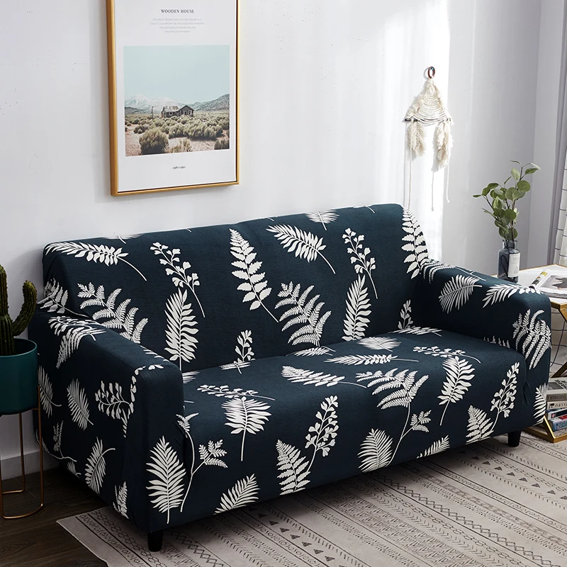 Online Druck Stretch Elastische sofa abdeckung baumwolle anti staub sofa handtuch rutschfeste Arm sofa abdeckungen für wohnzimmer voll gewickelt