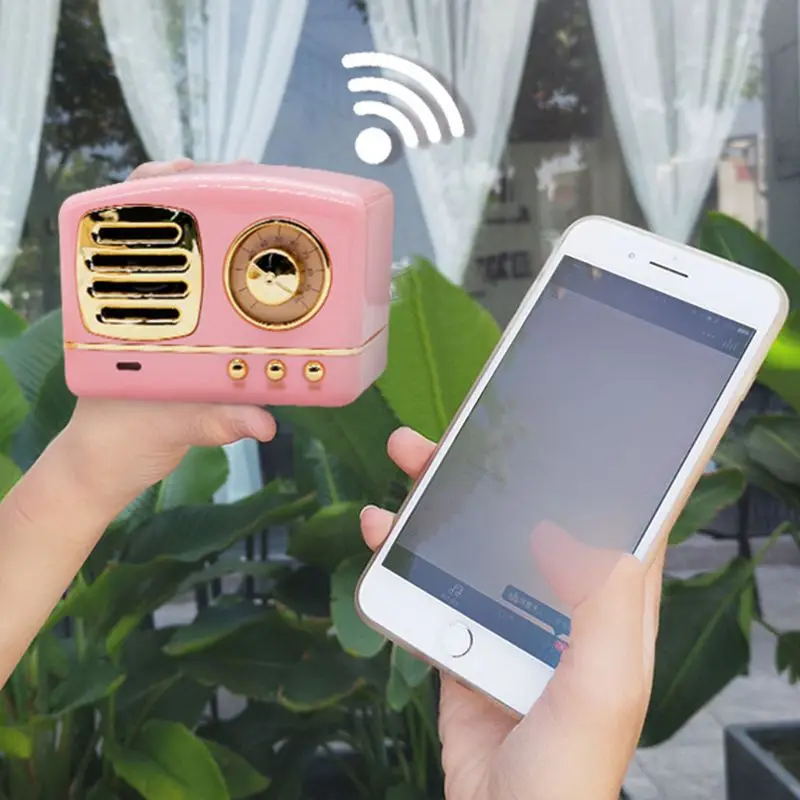 Портативный динамик мини-колонка с Bluetooth говорящий радиоприемник сабвуфер динамик s 3D стерео bleutooth динамик s TF USB AUX