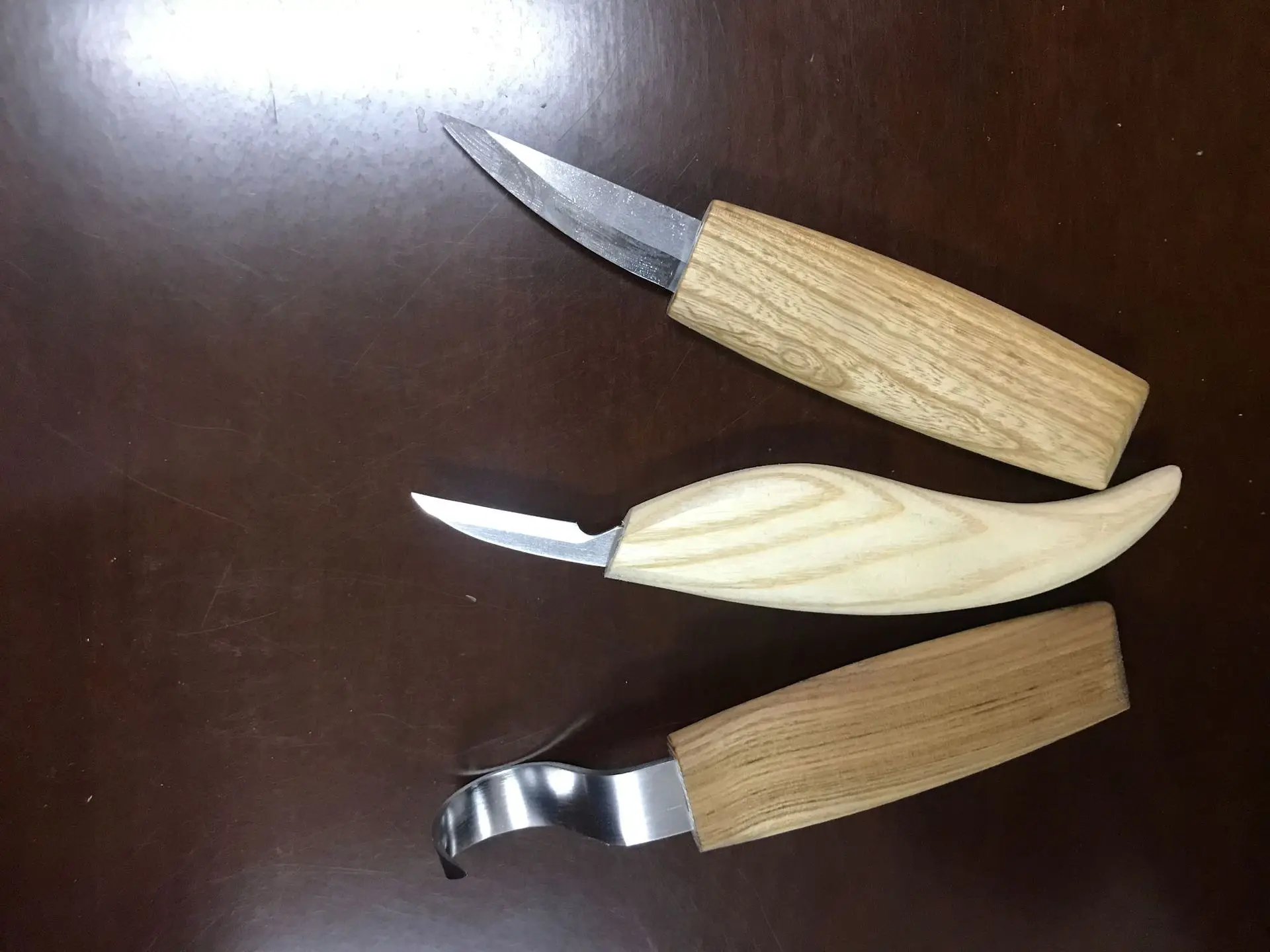 

3pc Stainless Steel Wood Cutter, Wood Scraper, Carving Knife, Curved Knife, Universal Knife, Curved Tail Knife, Sharp