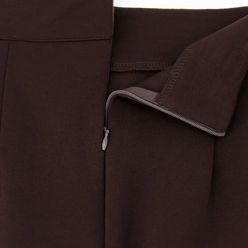 Модная юбка OL женская сумка большого размера бедра юбка трикотажная эластичная юбка-карандаш Женская