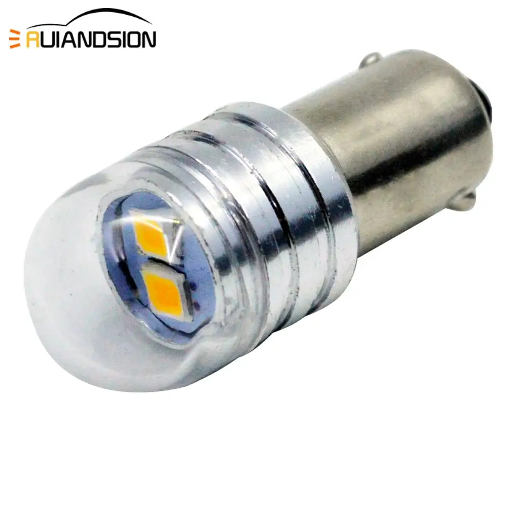 

2pcs BA9S T4W BAX9S H6W BAY9S H21W led car interior light Ac/Dc 6v super 1.5W 8SMD 3030 Auto instrument bulbs lamp White Yellow