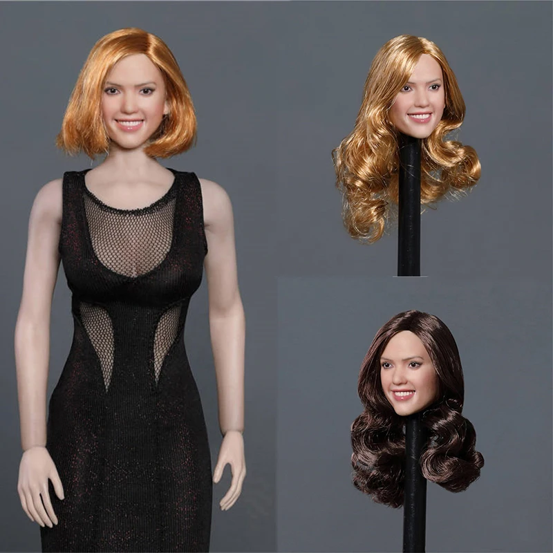 

GACTOYS GC035 1/6 Smiling Girl Head Sculpt Carving Model Fit 12" PF TBL Female Action Figure Body Dolls In Stock