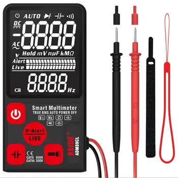 

Portable Digital Multimeter Large LCD Display 3.5 Voltmeter 3 Lines Voltage AC DC NCV Resistance Tester For BSIDE ADMS9 CL