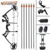 Arc Pully réglable de 35.4 pouces, 30-70lb, jeu d'arcs en composite, ratio 80% d'économie de main-d 'œuvre, accessoires de chasse ► Photo 1/6