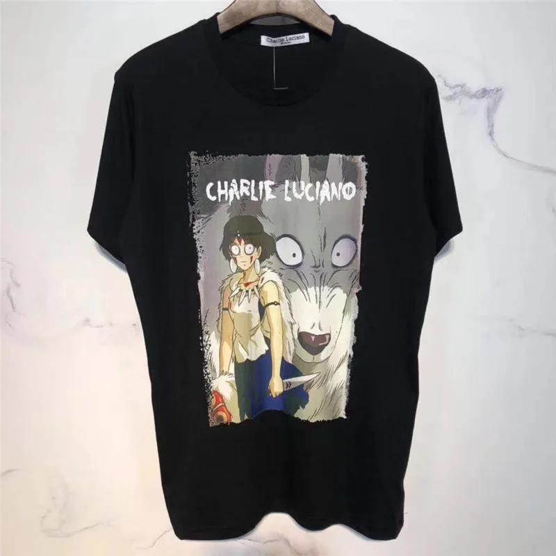 Футболки с рисунком из аниме «Charlie luciano» для мужчин, лучшее качество, хлопковая футболка, футболка с надписью «Charlie luciano» - Цвет: 3