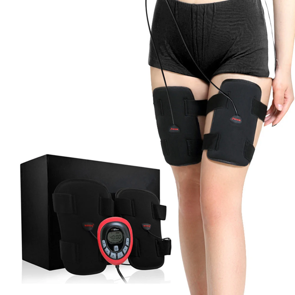 Eletric Muscle Stimulator Massager TENS Anti Cellulite EMS Legs Belts Muscle Trainner ABS Slimming Thigh Weight Loss Band