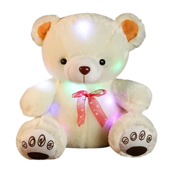 

Luminous Light Up Glowing Teddy Bear Stuffed Animal Plush Toy Christmas Gift for Kid Women LAD-sale