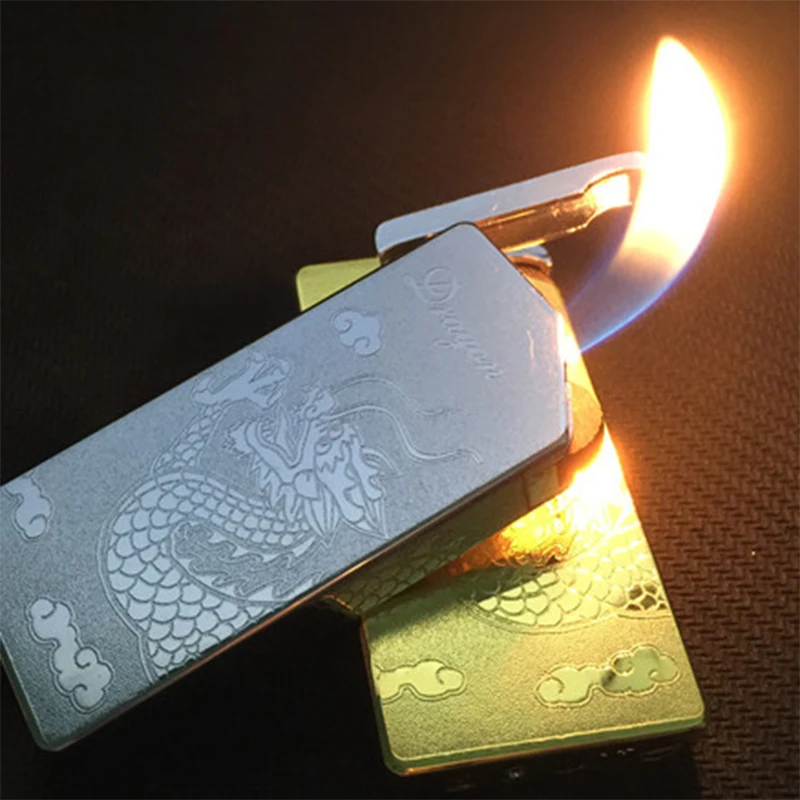 Винтажная рельефная струйная зажигалка портативная сигарета Cloud Dragon надувная