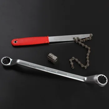 

Cassette Chain wrench Freewheel Sprocket Remover Kit Bike Bicycle Useful