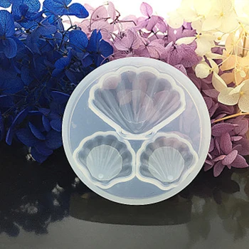 

Doreen Box Fashion Silicone Resin Mold For Jewelry Making Round White Shell DIY Tools Accessories 6.3cm(2 4/8") Dia., 1 Piece