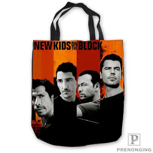 

Custom Canvas -new-kids-on-the-block-Tote Shoulder Shopping Bag Casual Beach HandBag Daily Use Foldable Canvas #180713-06-23