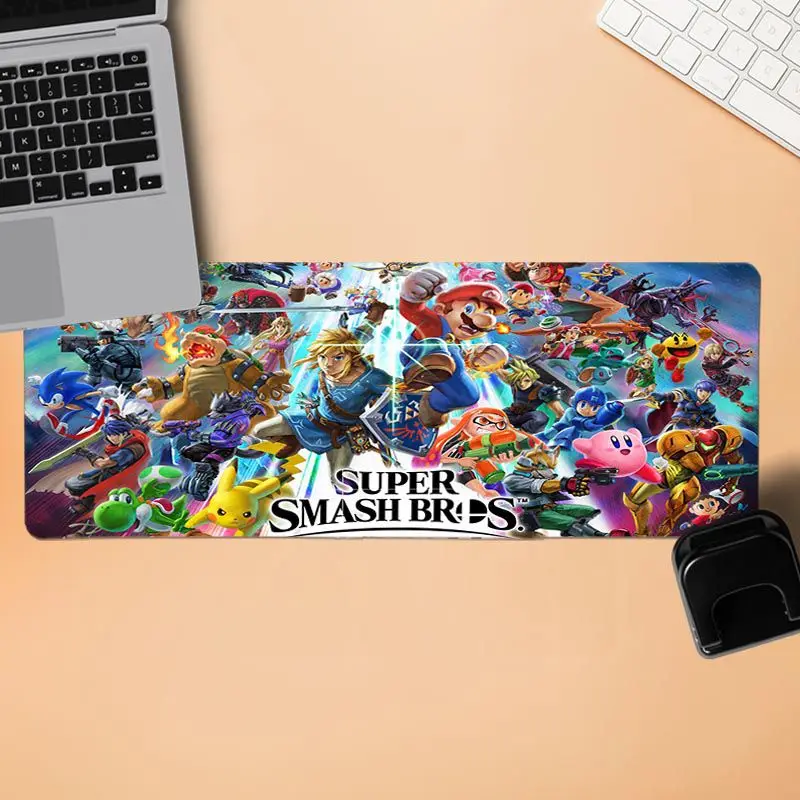 BBTHBDNBY Super Smash Bros фиксирующий край коврик для мыши игра скорость/Управление версия большой игровой коврик для мыши - Цвет: Lock Edge 40X90cm