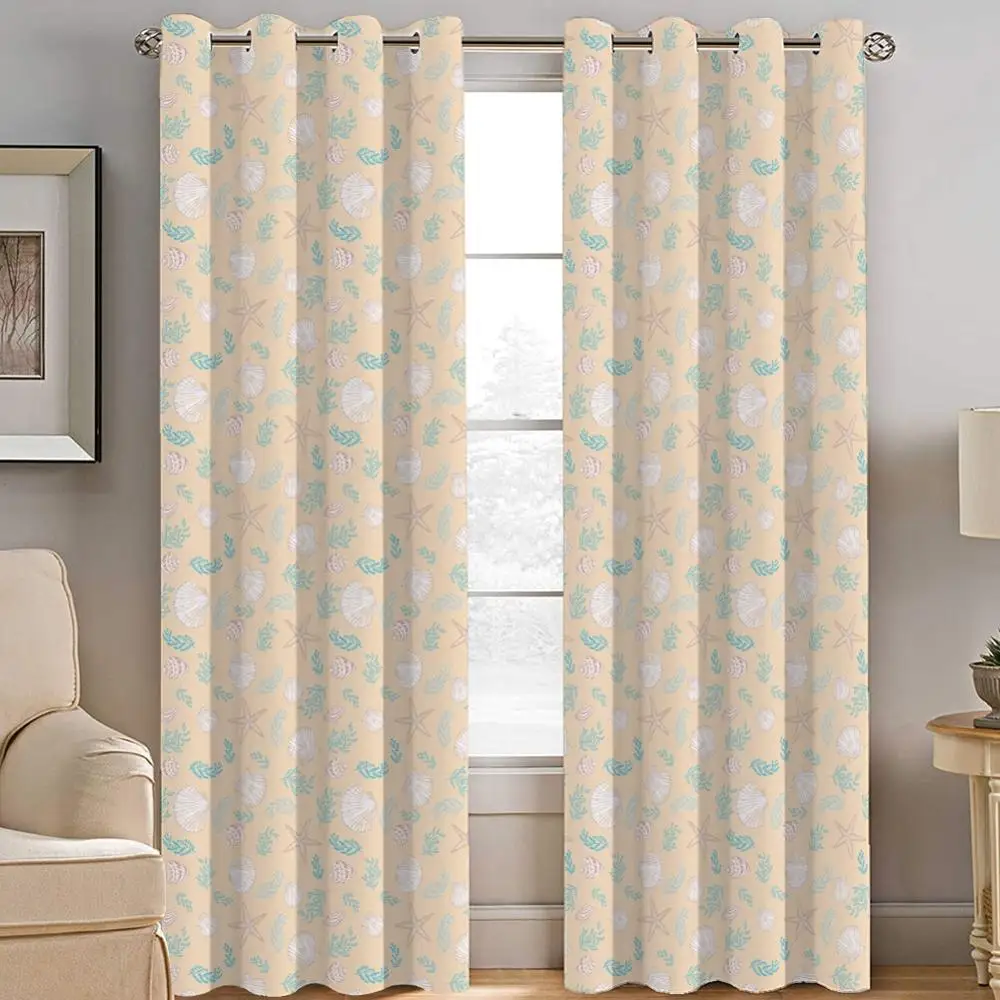 

Geometry Leaves Pattern Modern Blackout Curtains 3D Printed Tulle Curtain For Living Room Bedroom Window Home Decor