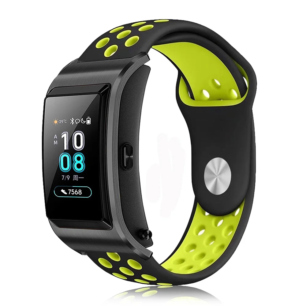 Для huawei Talkband B5 Смарт-часы силиконовые Ремешки для наручных часов сменный спортивный браслет 18 мм ремешок для часов huawei B5 ремешок