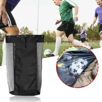 

Basketball Football Storage Bag Sports Mesh Drawstring Ball Football Soccer Extra Storage Outdoor Large Bag Carrying Net I3K5