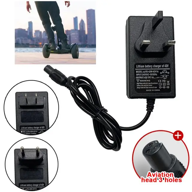 42V 1A For Xiaomi/Hoverboard Balance Car Electric Scooter Power Adapter Charger US/EU/UK Plug Mini Charger 1