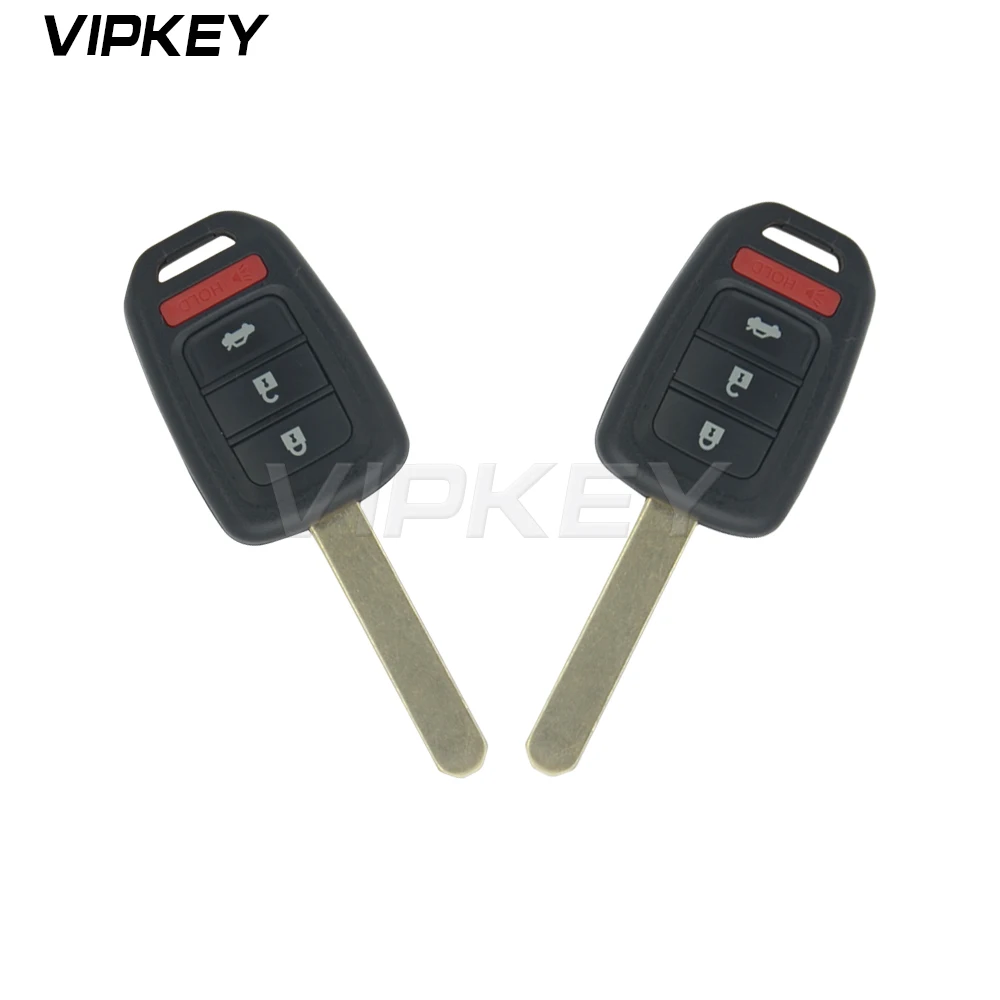 Remotekey 2шт 4 кнопки HON66 лезвие MLBHLIK6 1T для Honda CRV Civic Accord 2014 2015 пульт дистанционного
