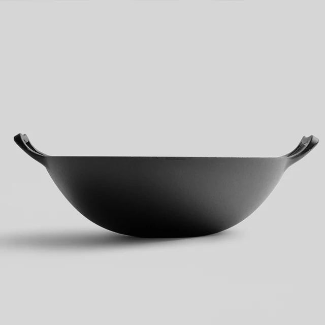 Kemping Kültéri Vas Wok Gáztűzhely Hagyományos Kézzel Készített Ast Üst Non Stick Pana Panela Antiaderente Edények Bc50Cg - Image 4
