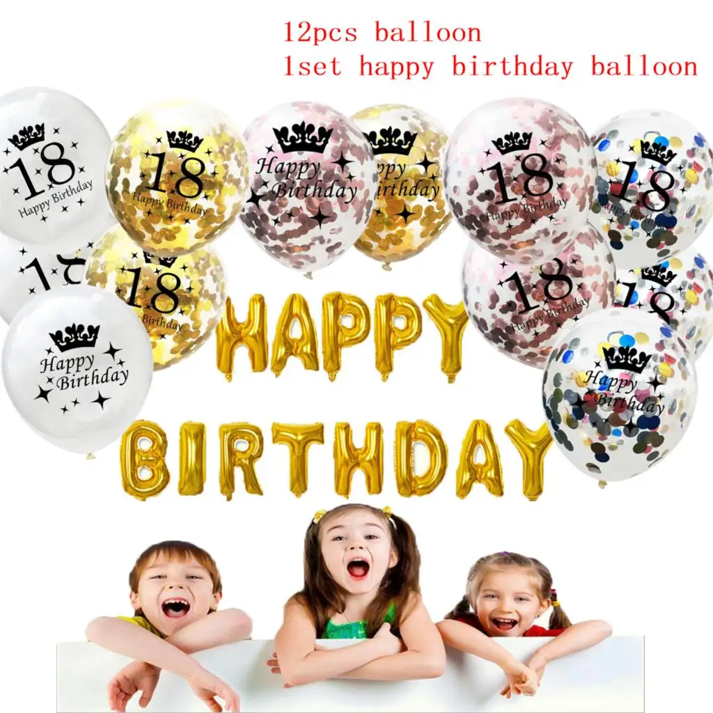

13pcs Happy Birthday balloon air Letters Alphabe ramadan foil balloons kids toy wedding party birthday helium globos party balo