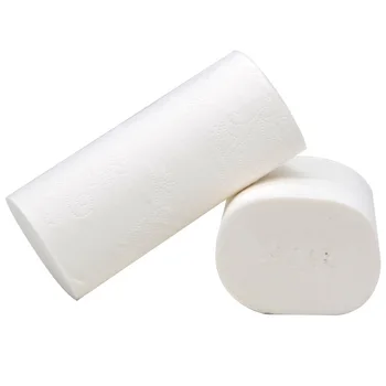 

Virgin Wood Pulp Tissue Paper Toilet Rest Room Bathroom Daily Use Paper 4 Ply Good Quality 12 Rolls per Pack