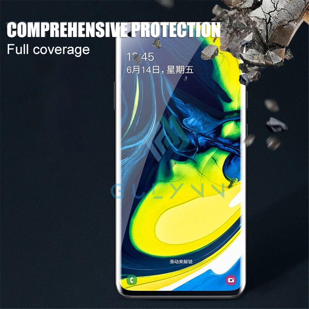 28D полностью изогнутая Гидрогелевая пленка для samsung Galaxy A10 A20 A30 A40 A50 A60 S A70 M30S M20 Защитная мягкая пленка