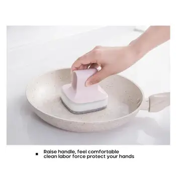 

Kitchen Cleaning Bathroom Glass Wall Cleaning Bath Brush Plastic Handle Sponge Bottom Bathtub Brush Window Cleaner Kitchen Clean