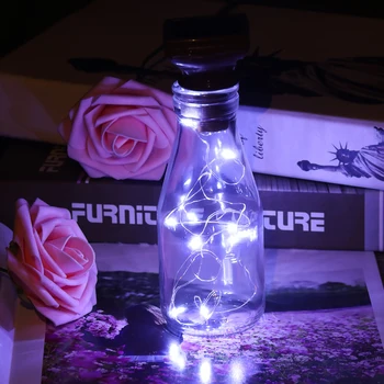 

20LED Night Light Starry Lights Wine Bottle Lamp For Colorful DIY Christmas Wedding Party Decorations Kids