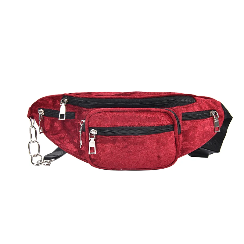 MENGXILU, искусственная замша, поясная сумка, мульти карман на молнии, Женский нагрудный ремень, сумки для женщин, через плечо, сумки на плечо, bolsa cintura - Цвет: Red