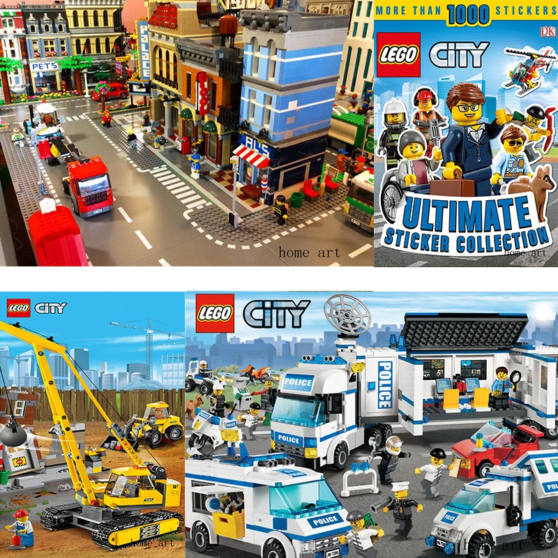 LEGO CITY обои настенные наклейки постеры украшение дома|Наклейки на стену| |