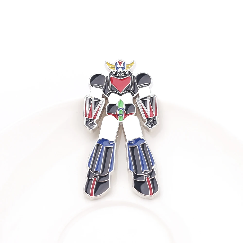 НЛО робот Grendizer значок брошь НЛО робо аниме металлическая Глянцевая булавки броши для женщин мужчин Insignia рюкзак рубашка сумка брошь подарки - Окраска металла: Tape