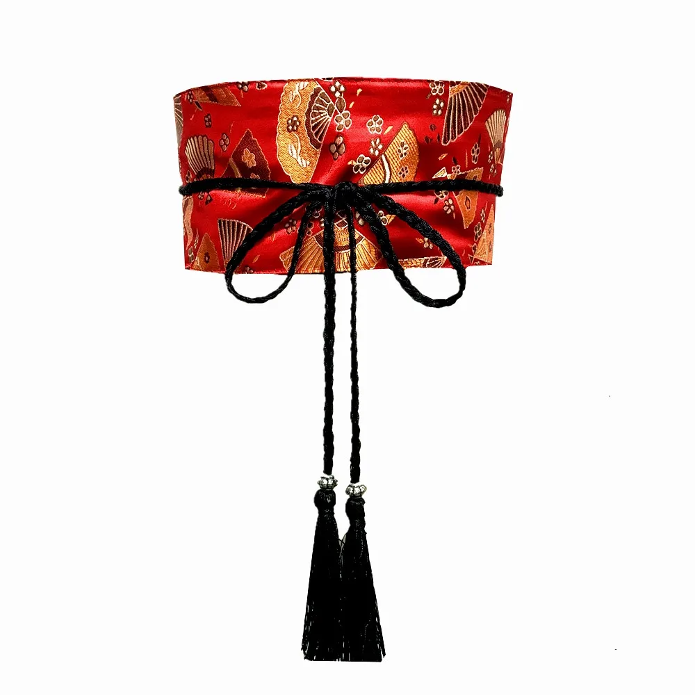 Asian Japanese Kimono Fashion Tassel Obi Dress for Women