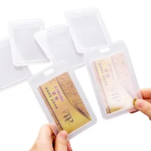 1 шт мужские и женские Мини-зажим для монет Детские минималистский прозрачного ПВХ автобусная карта банк Кредитная карта ID держатель для карт Бизнес для карт из искусственной кожи защитный чехол