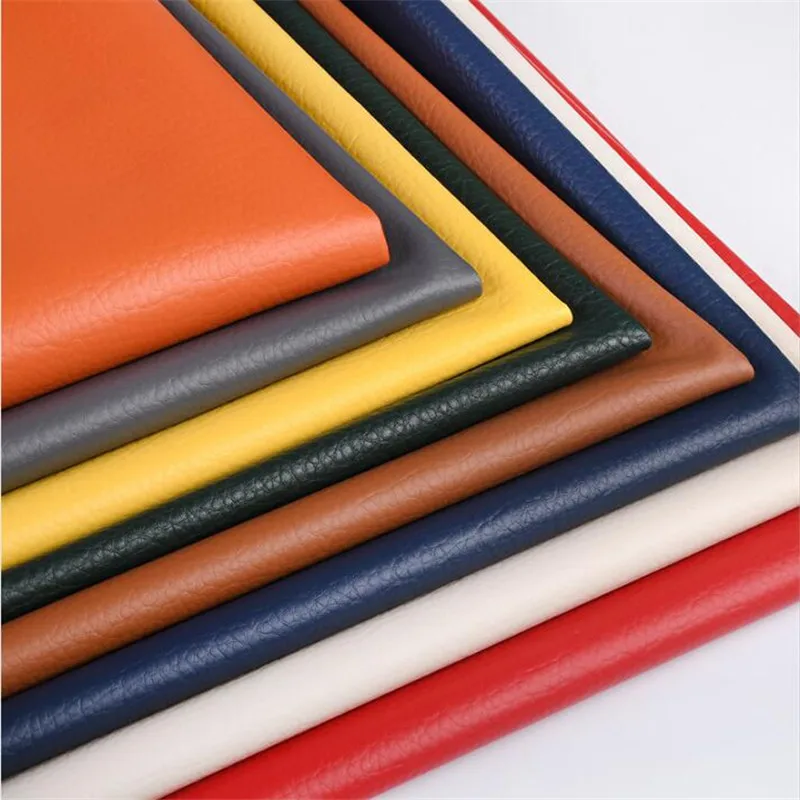

Syunss big lychee PU synthetic leather Fabric , Faux Leather Fabric for Sewing, PU artificial leather for DIY bag sofa material