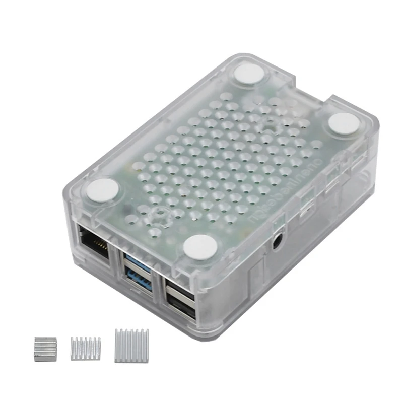Для Raspberry Pi 4 Модель B 2G ram ABS чехол с серебряными радиаторами Поддержка 2,4/5,0 ГГц Wi-Fi Bluetooth 5,0 для RPI 4 DIY Kit